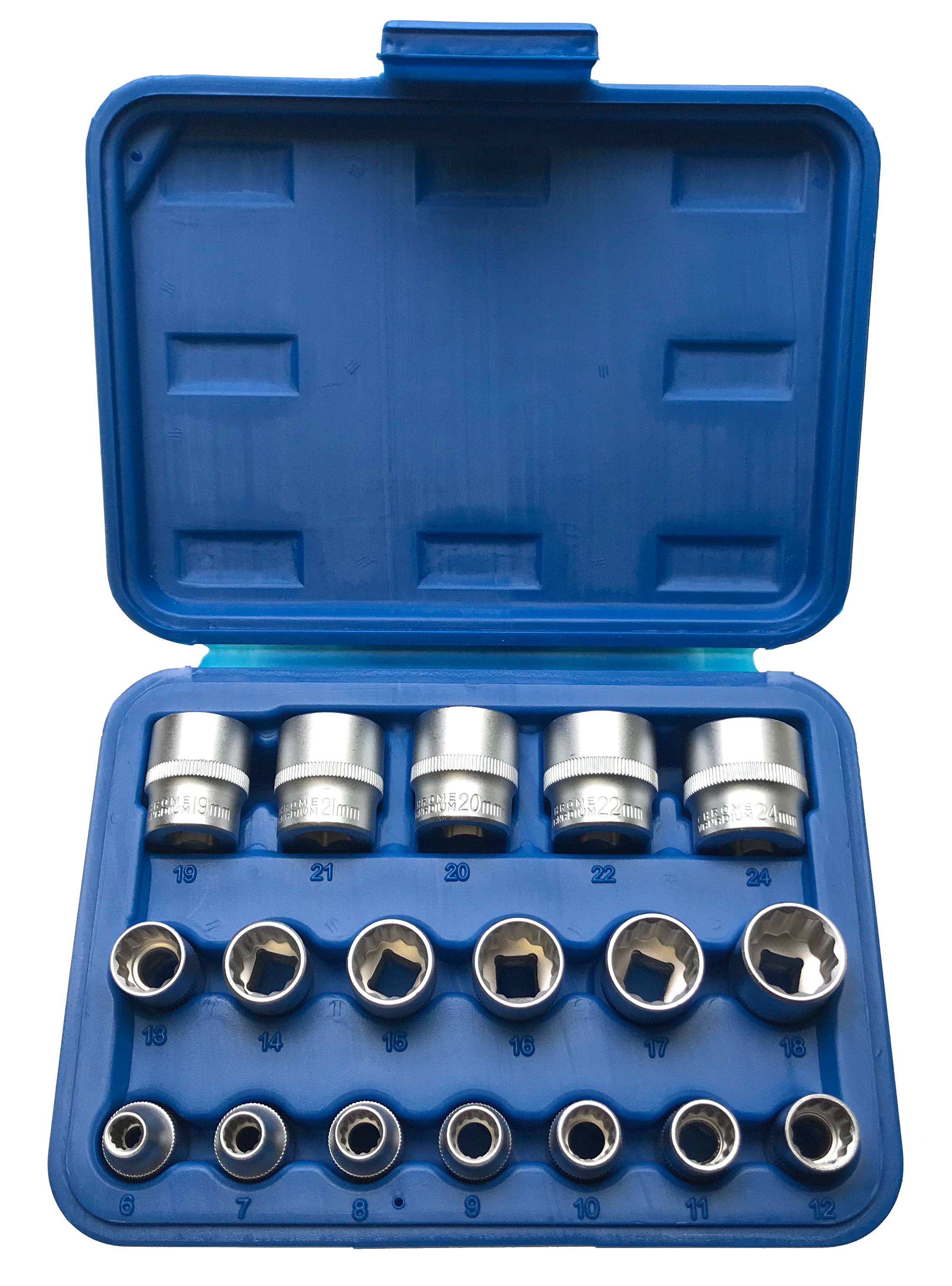 Crescent Stecknuss-Set CIMS28N – 12 Mm, 6-fach Stecknuss Für Schlagschrauber